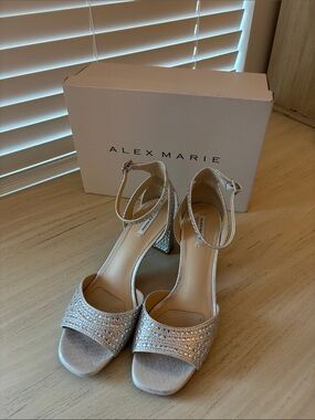 Alex Marie | Shoes | Alex Marie Lillie Rhinestone Strappy Dress Sandal